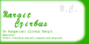 margit czirbus business card